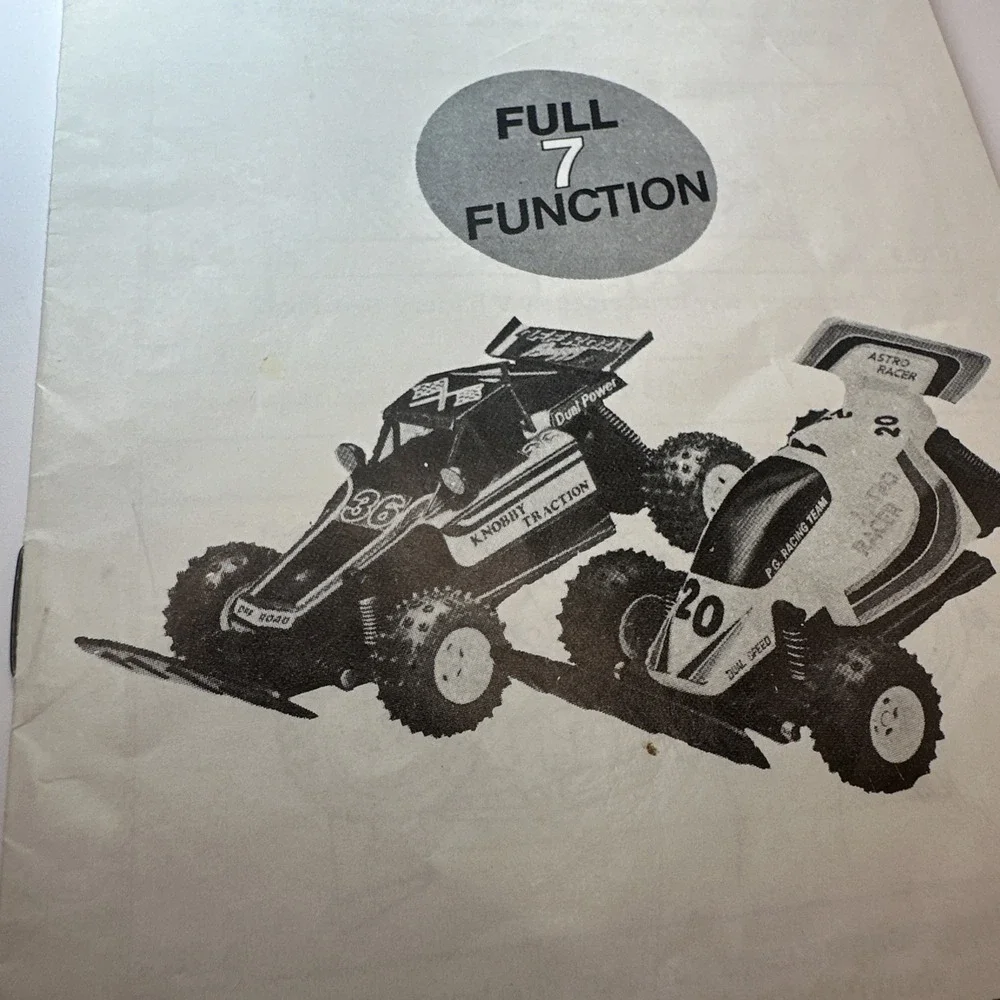 Vintage 1988 Astro Racer Off Road Buggy RC Car Instruction Manual Play Group Toy